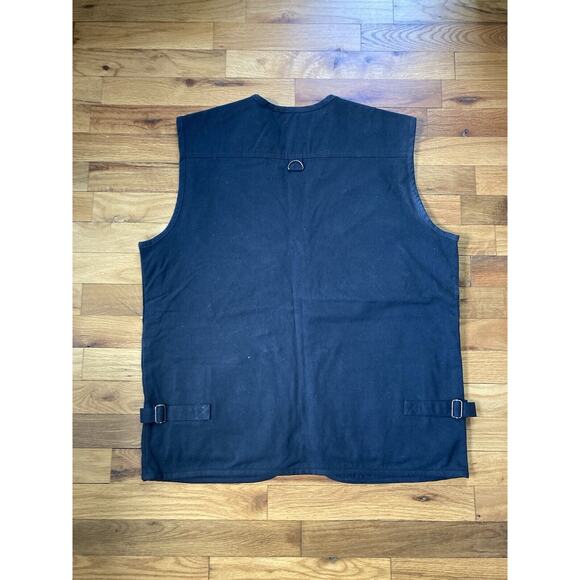 HQ Issue Tactical Zip Up Vest Adult Medium Black Cotton Blend Concealed Carry - Picture 8 of 8